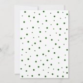 緑のサプライズ大人の誕生日パーティーへの招待 招待状 (裏面)