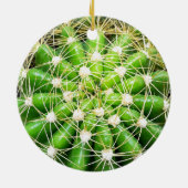 緑のサボテンはオーナメントDble味方しました セラミックオーナメント (裏面)