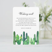 緑のサボテン結婚は元気に願っている。Cacti挿入 エンクロージャーカード (スタンド正面)