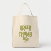 緑のサムガーデニングTシャツとギフト トートバッグ (正面)