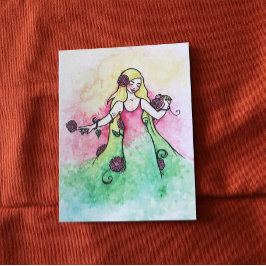 緑のサムスプリングタイム ポストカード