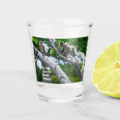 緑のサルがガラスを撃つのを愛して ショットグラス (正面)