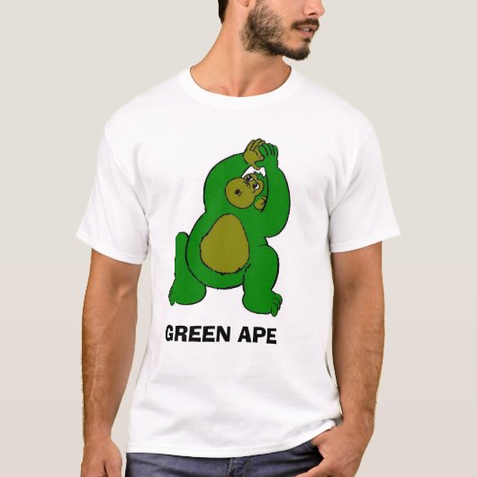 緑のサル Tシャツ (正面)