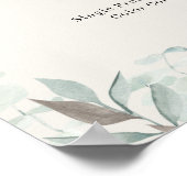 緑のサロン価格表ポスター ポスター (角)