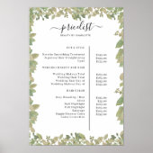 緑のサロン価格表ポスター ポスター (正面)