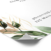 緑のサロン価格表ポスター ポスター (角)