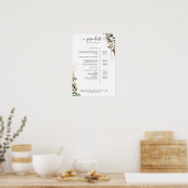 緑のサロン価格表ポスター ポスター (キッチン)