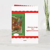 緑のサンタ シーズンカード (裏面)