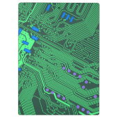 緑のサーキットボード クリップボード (裏面)