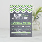 緑のシェブロンのリハーサルの招待状 招待状 (スタンド正面)