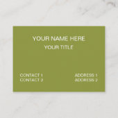 緑のシェブロン模様 名刺 (裏面)