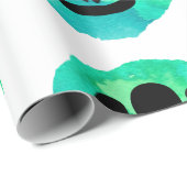 緑のシェルパターン ラッピングペーパー (ロールコーナー)