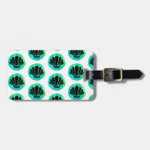 緑のシェル ラゲッジタグ (正面横)