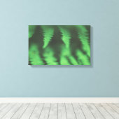 緑のシダ自然写真 キャンバスプリント (インサイチュ (ウッドフロア))