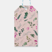 緑のシックなメリークリスマスギフトタグ ギフトタグ (裏面)