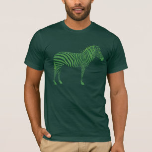 緑のシマウマ Tシャツ