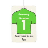 緑のシャツファン カーエアーフレッシュナー (正面)