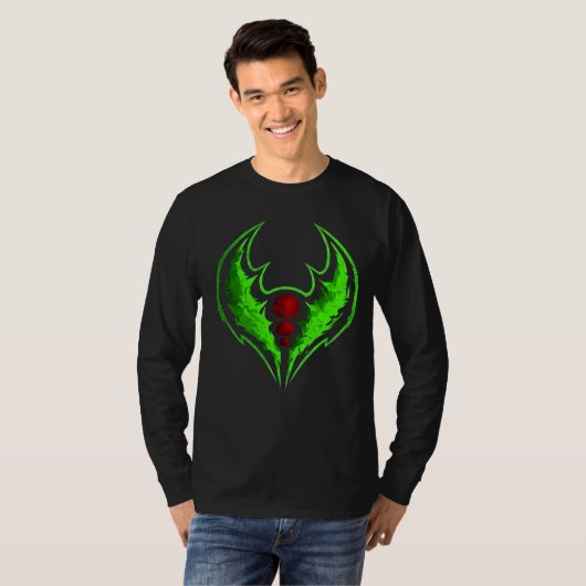 緑のシャドウクレスト Tシャツ (正面フル)