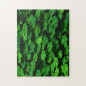 緑のシャムロックのクローバーの分野 ジグソーパズル (縦)