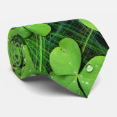 緑のシャムロックのセントパトリックの日のタイ ネクタイ (ロール)
