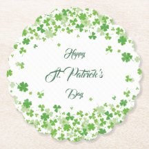 緑のシャムロックのパターン幸せセント・パトリック