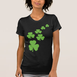 緑のシャムロック雨 Tシャツ