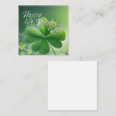 緑のシャムロック ハッピースパトリックデー (7) c ノートカード (正面/裏面)