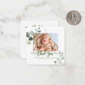 緑のシャワーありがとうDIYカラーノートカード ノートカード (正面/裏面インサイチュ)