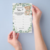 緑のシャワーゲームカードを持っていた年齢 チラシ (ハンドル)