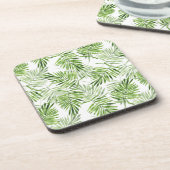 緑のシュロの葉 コースター (左側)