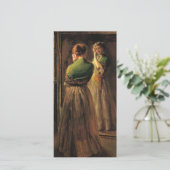 緑のショールを着た少女（Joseph DeCamp著） カード (スタンド正面)