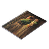 緑のショールを着た少女（Joseph DeCamp著） ノートブック (左側)