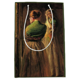 緑のショールを着た少女（Joseph DeCamp著） ミディアムペーパーバッグ