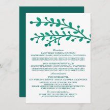 緑のシンプルの結婚葉の情報