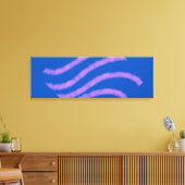 緑のシンプル輝きのグリッターあなたのロゴ番号を追加 キャンバスプリント (インサイチュ (リビング))