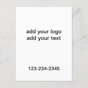 緑のシンプル輝きのグリッターあなたのロゴ番号を追加 ポストカード