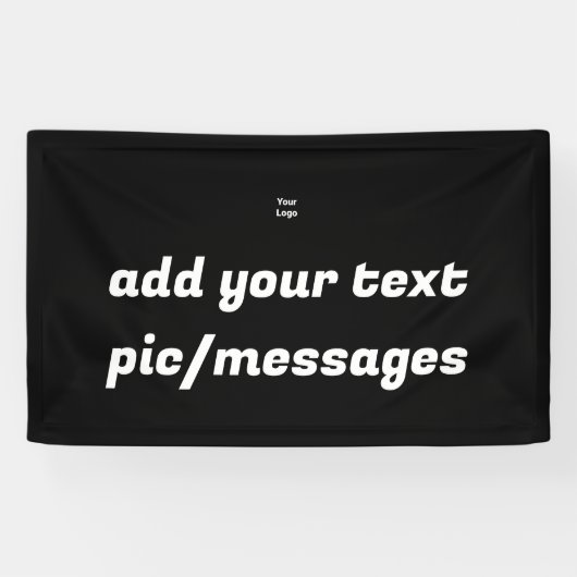 緑のシンプル輝きのグリッターあなたのロゴ番号を追加 横断幕 (横)