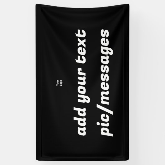 緑のシンプル輝きのグリッターあなたのロゴ番号を追加 横断幕 (縦)