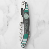 緑のシーシ航海のェルをカスタマイズ ソムリエナイフ (正面)