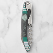 緑のシーシ航海のェルをカスタマイズ ソムリエナイフ (裏面)