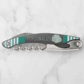 緑のシーシ航海のェルをカスタマイズ ソムリエナイフ (裏面)