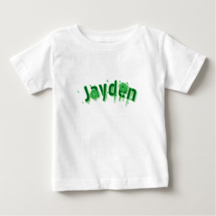 緑のジェイデン名前 ベビーTシャツ