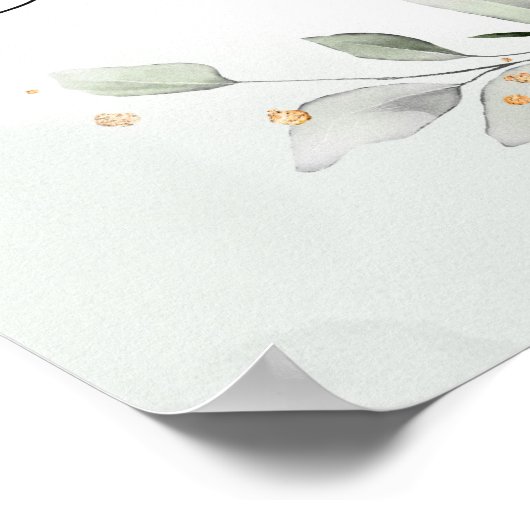 緑のジェンダーが歓迎の兆候を明らかにする ポスター (角)