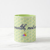 緑のジオメトリックな税富、明細書のマグ マグカップ (中央)