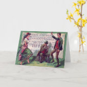 緑のジグのアイルランドにジプシーに身に着けていること カード (黄色い花)