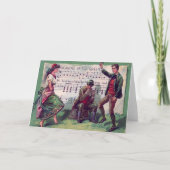 緑のジグのアイルランドにジプシーに身に着けていること カード (正面)