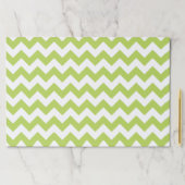 緑のジグザグ、緑の山形、幾何学模様 ペーパーパッド (インサイチュ)