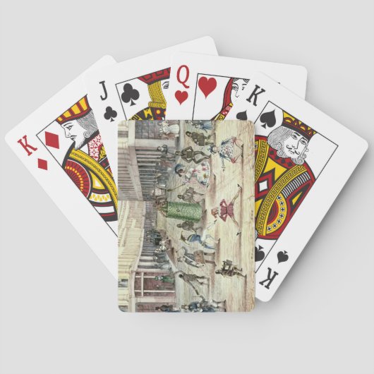 緑のジャック、キーのメーデーのお祝い トランプ (裏面)