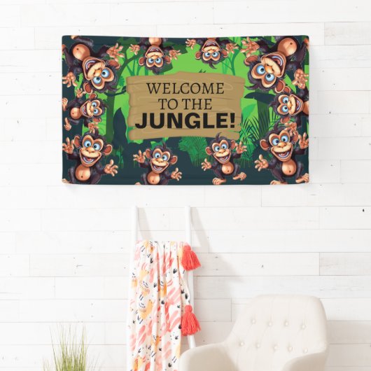 緑のジャングルアニマルズサファリ 横断幕 (インサイチュ)