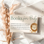 緑のジャングルサファリ動物の本ベビー エンクロージャーカード